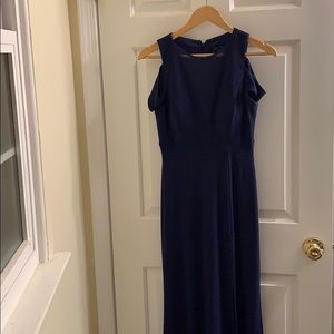 Navy blue evening gown